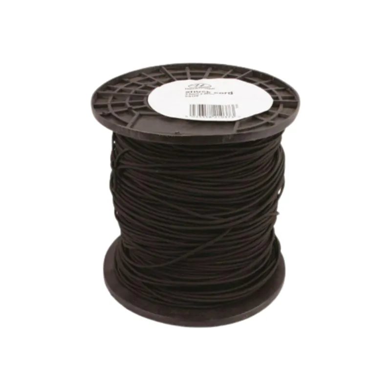 Highlander 2.5mm Shock Cord in Black per metre